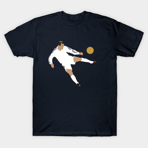 Zidane UCL Volley Goal Real Madrid T-Shirt by Jackshun